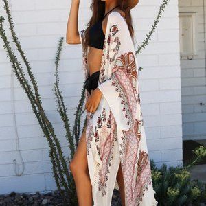Angie Bohemian Tassel Festival Kimono One Size